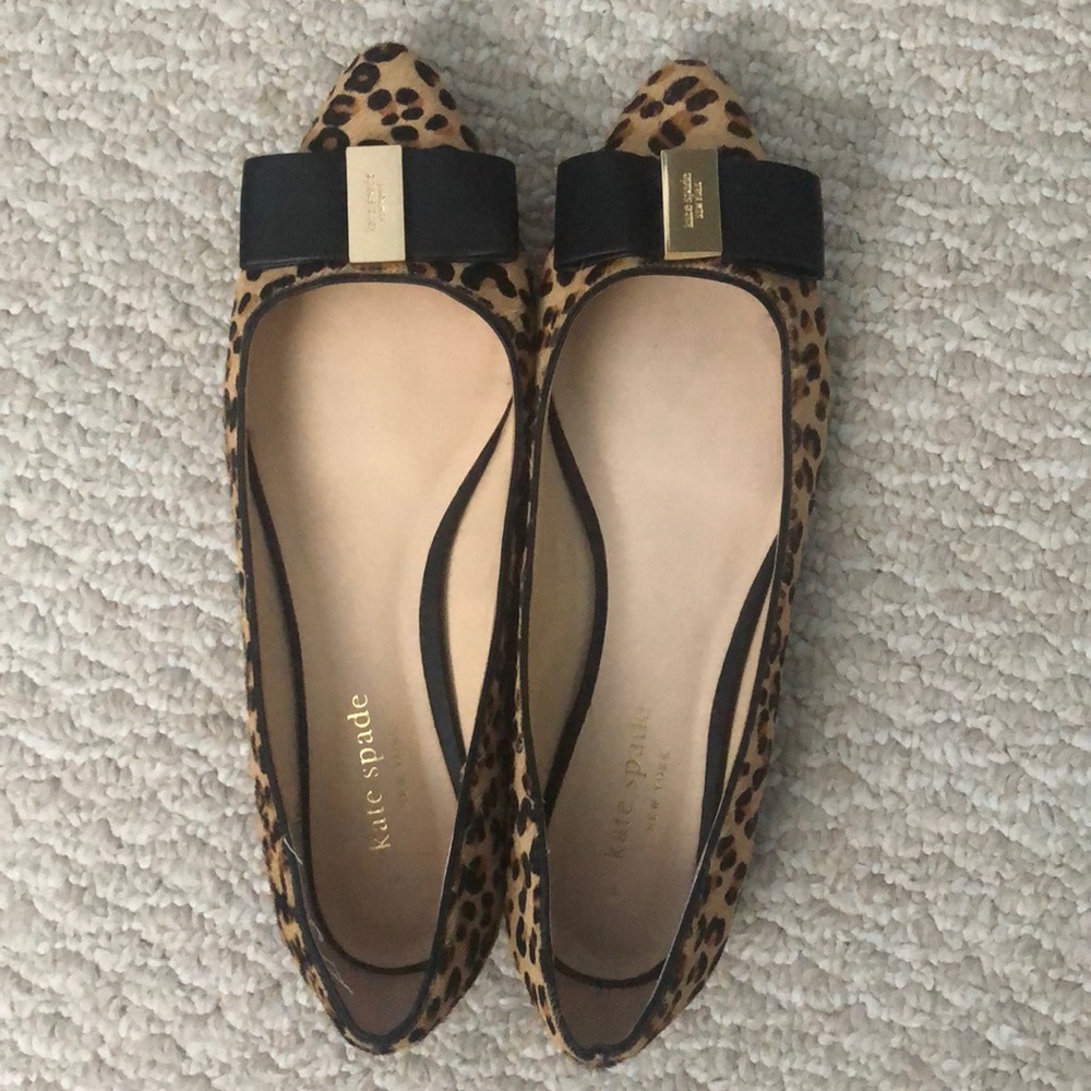 kate spade ♠️ New York Norah Leopard Print Flats